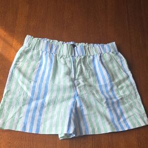 NWT Talbots Playful Striped Linen Shorts